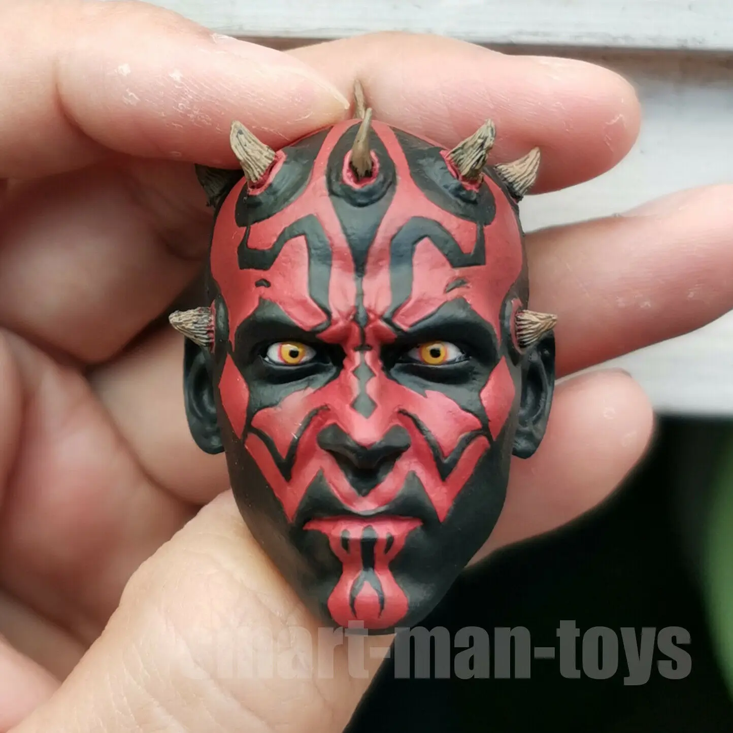 Масштаб 1/6 голова Дарта Maul подходит для фигуры 12 дюймов мужское тело|Игровые