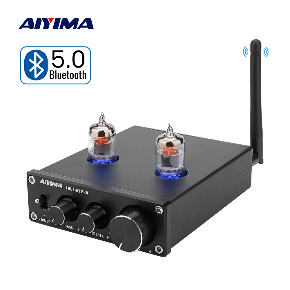 AIYIMA усилитель Bluetooth 5,0 6J1 ламповый Предварительный усилитель 12V домашний аудио предусилитель Ампер DIY домашний звук Театр