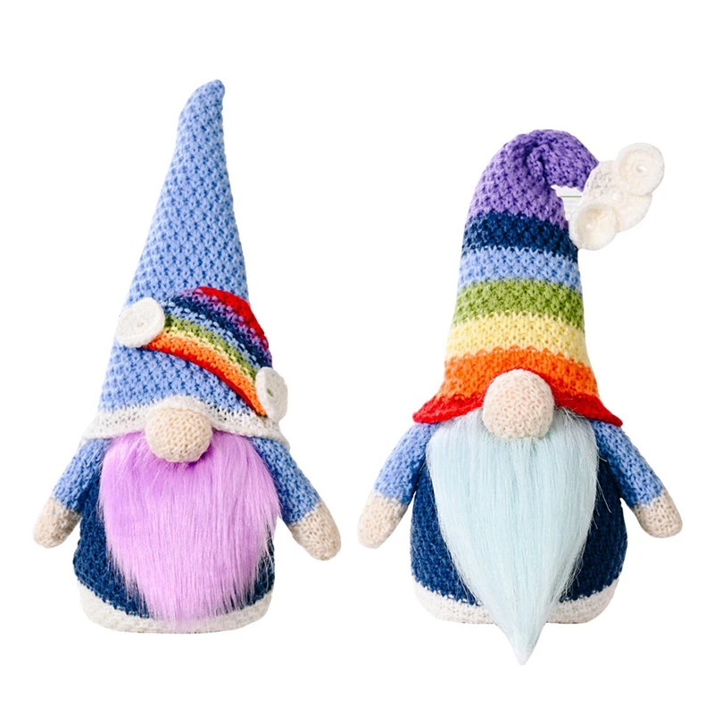 2 шт. ЛГБТ гей-Прайд месяц Радуга гном любовь мы все вместе Красочный дом