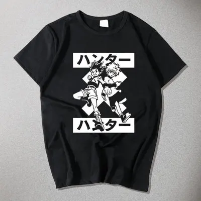 Новинка футболка Hunter X летняя мужская Killua Zoldyck для косплея хлопковая свободная