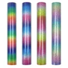 Блестящая Радужная теплопередающая виниловая пленка для футболок, подарки для мужчин и женщин