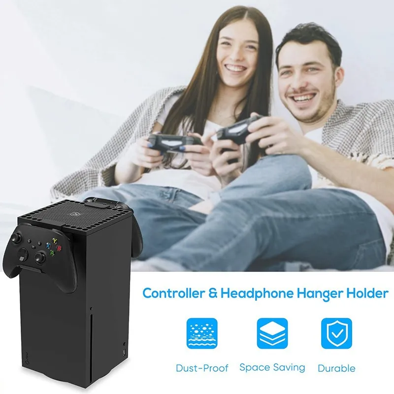 

Host Dust Cover For X-box -Series X Multi-Function Heat Dissipation And Dust-Proof Net Earphone Handle Rack Accessories