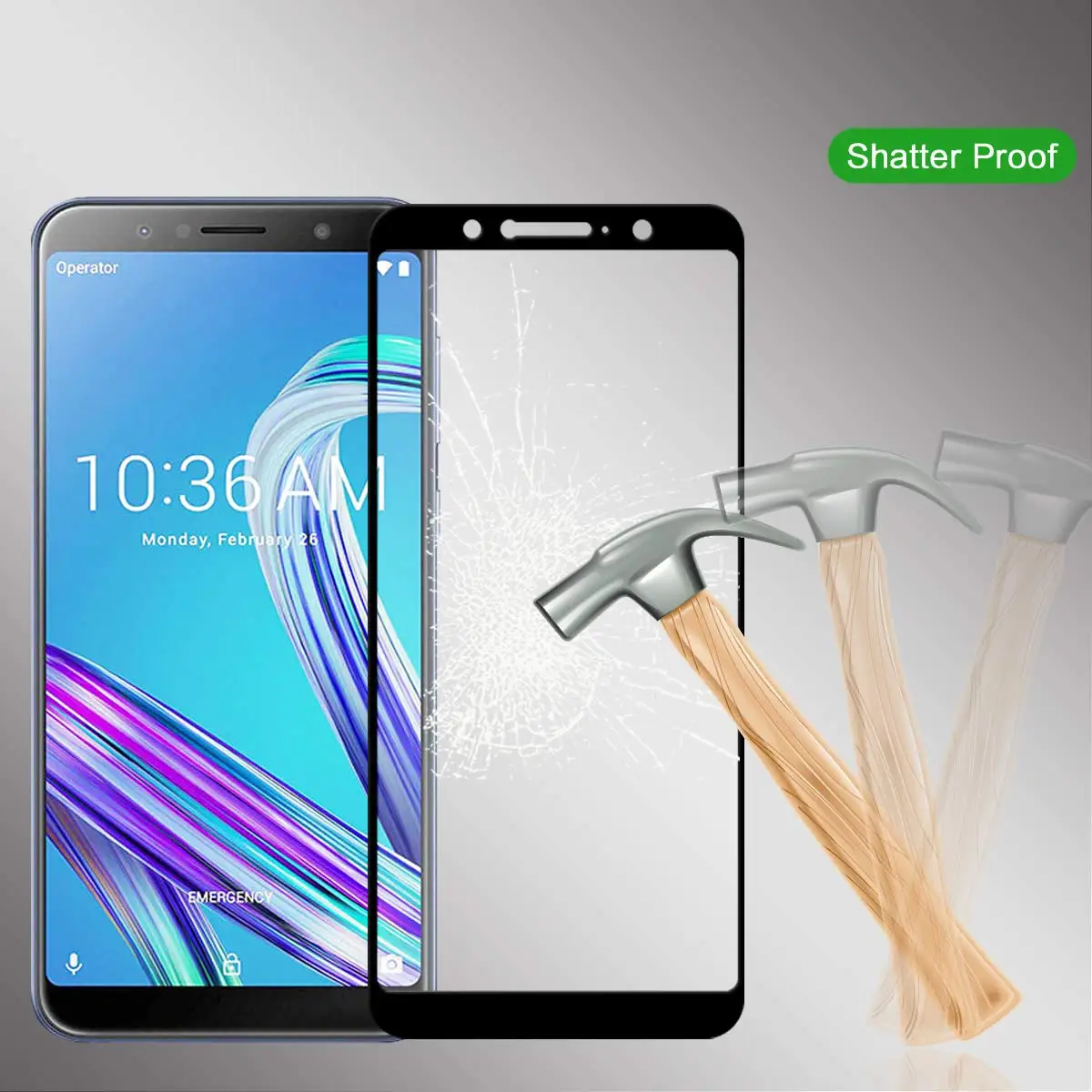 5D закаленное стекло для ASUS Zenfone MAX PRO(M1) M2 полное покрытие защитная пленка zb631kl ZB601KL ZB602KL