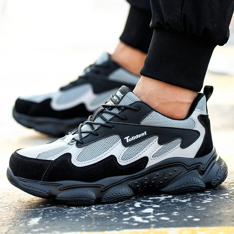 Защитные рабочие ботинки для мужчин и женщин Нескользящие проколотые со