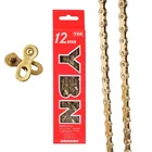 Велосипедные цепи YBN, 12 скоростей, Золотая цепь для горного и дорожного велосипеда, 126 звеньев, S12, 12 s, горная цепь для системы Shimano SRAM, колокольцо