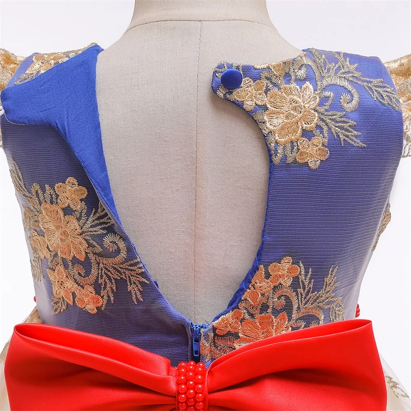 Причудливое платье в полоску для девочек детские платья вечерние вечеринки