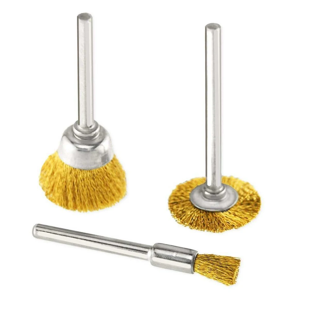 

45pcs Brass Wire Wheel Polishing Mix Brush Set for Dremel Rotary Tool