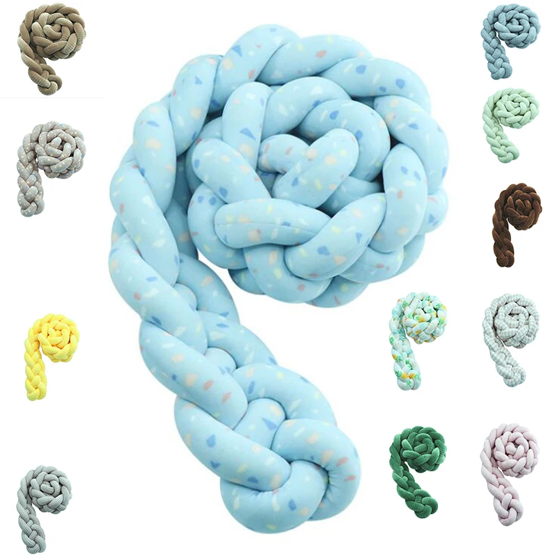 Детские Тканевые постельные принадлежности с узлом детские подушки бамперы