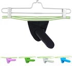 Трусы-стринги мужские брендовые, пикантное нижнее белье с большим мешочком в виде слона, шелковые однотонные танга с Т-образной задней частью