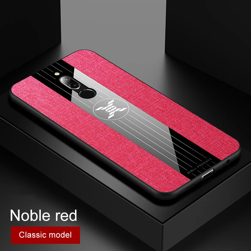 Red No Ring Для Xiaomi Redmi 8 чехол Redmi8 кольцо держатель Ткань Твердый чехол Мягкая Рамка ткань чехол для телефона для Xiaomi Redmi 8A - Цвет: Red No Ring