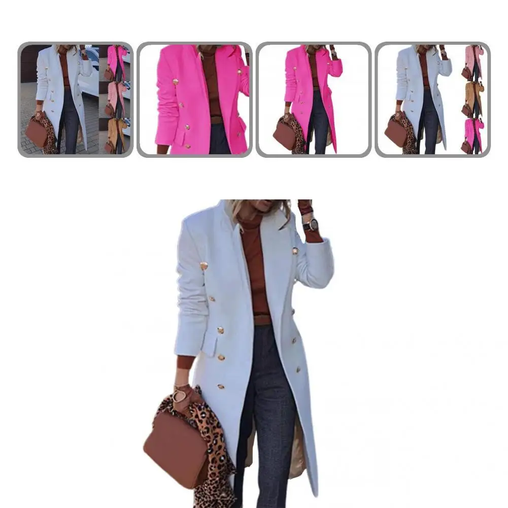 

Fashion Warm Double-breasted Warm Wool Coat Woolen Wool Coat Comfortable Wearing Streetwear