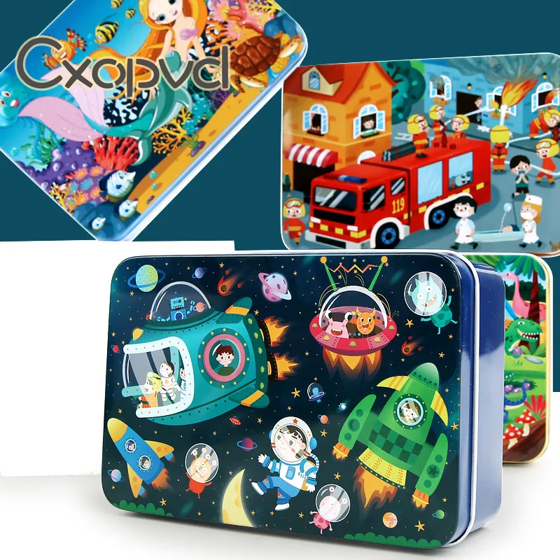 Деревянные головоломки для детей в возрасте от 3 + Монтессори начальной