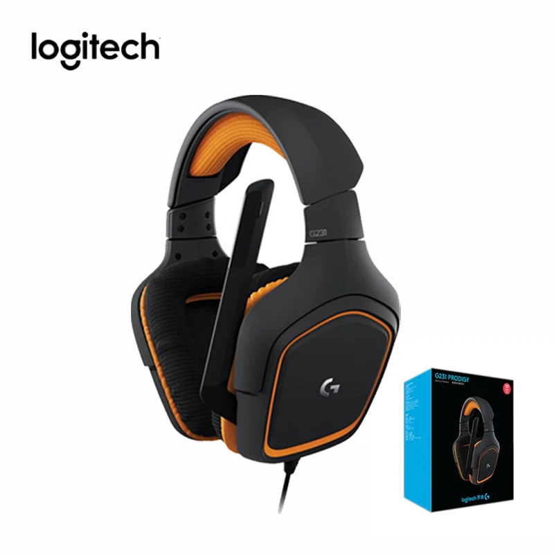 Оригинальная игровая гарнитура Logitech G231 стерео объемный звук интерфейс 3 5 мм