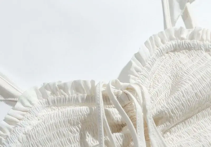 TEELYNN макси платья на бретелях boho Винтажные белые хлопковые сексуальные с