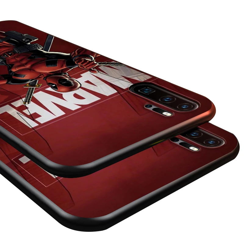 

MARVEL-Deadpool- For Huawei P8 P9 P10 P20 P30 P40 P50 Lite E RU Pro 2017 2019 mini TPU Black Phone Case