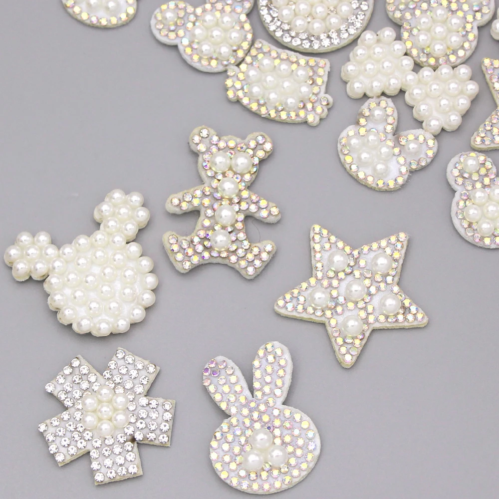 10 шт. нетканые нашивки с жемчугом | Дом и сад