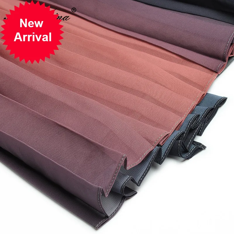 

Fashion Designer dress Spring Women's Dress Long sleeve lace-up Asymmetrical Patchwork Pleated Dresses