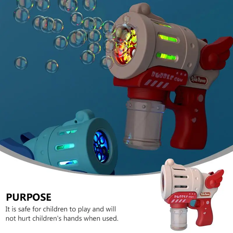 

1pc Funny Light Adorable Portable Bubble Maker Bubble Machine for Kids Girls