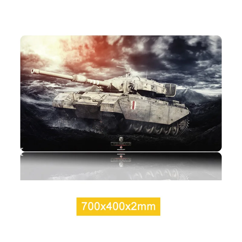 Коврик для мыши World of Tanks 70x40 см большой коврик с закругленными краями игровой
