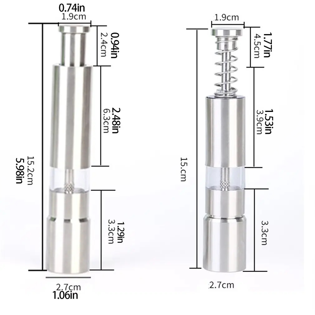 Измельчитель для перца из прочной нержавеющей стали измельчитель соли и новинка