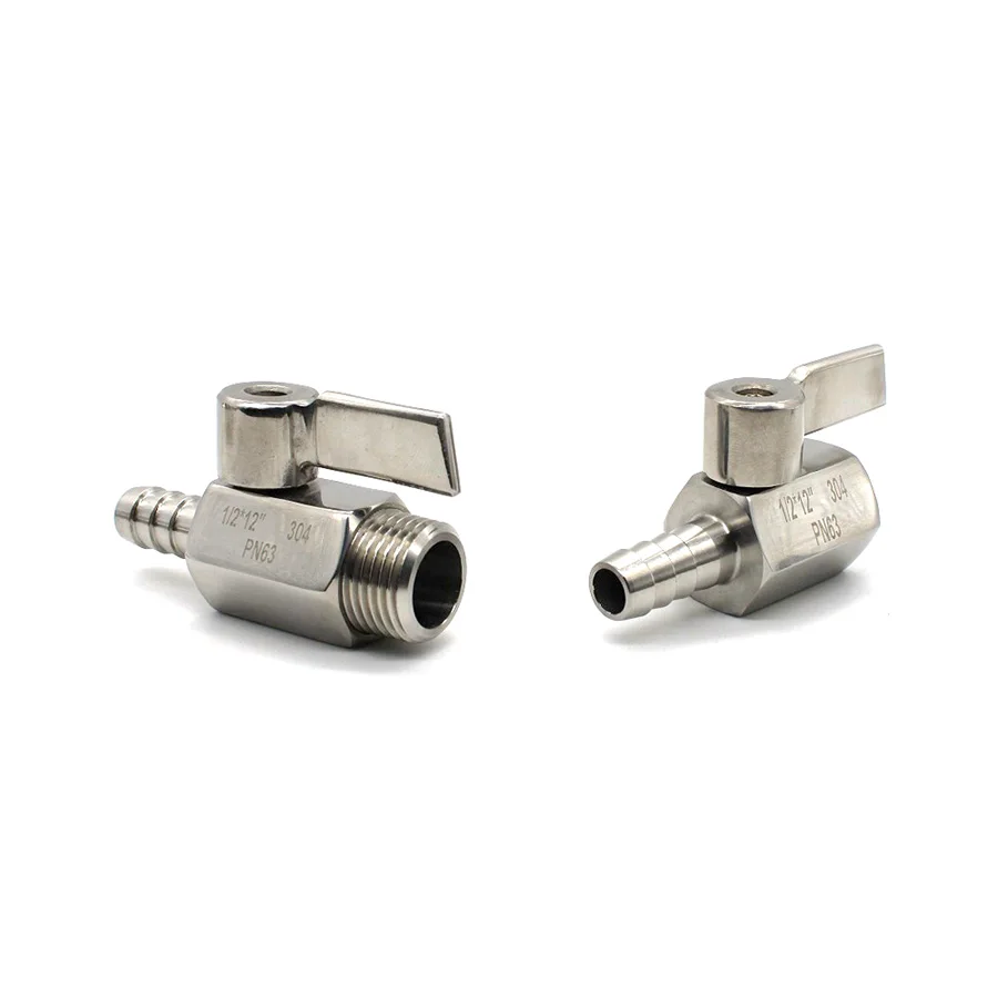 304 нержавеющая сталь 1/8 1/4 3/8 1/2 &quotBSP 7/9/10 мм шланг с зазубриной мини санитарный
