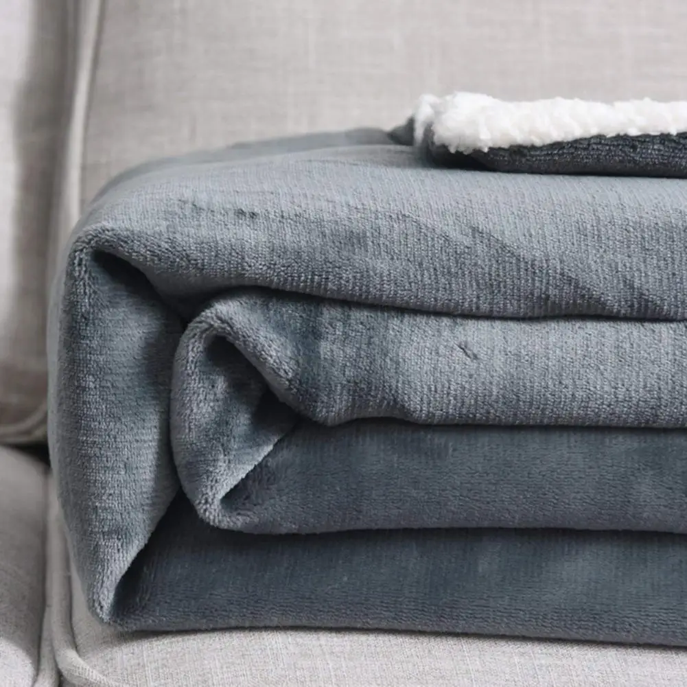Утяжеленное Фланелевое Флисовое одеяло мягкое зимнее толстое из шерпы для