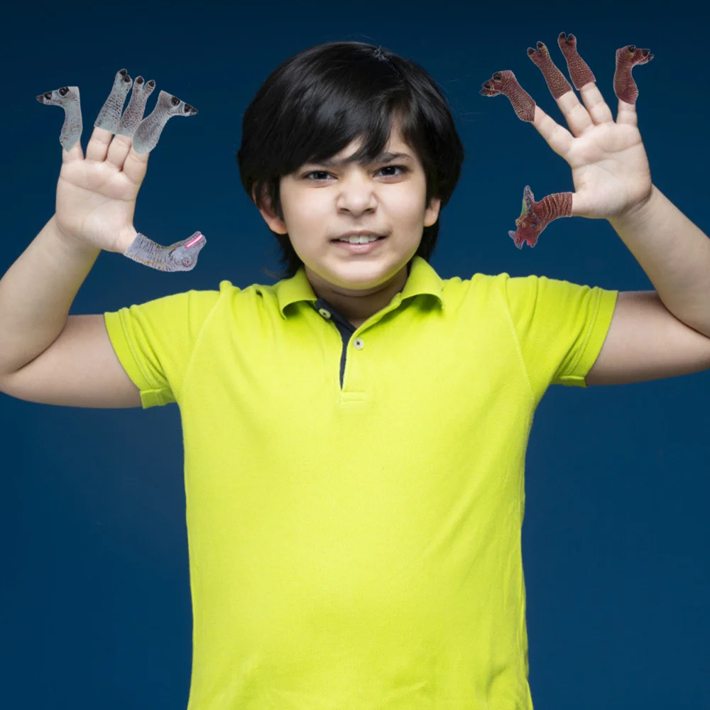 

2 Sets Creative Finger Puppets Cartoon Finger Plaything Finger Set