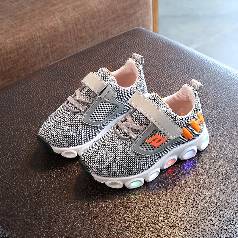 Boys Sneaker Girls Shoes High Quality Kids Led With Lights 2019 Spring Autumn Children Toddler Baby | Детская одежда и обувь