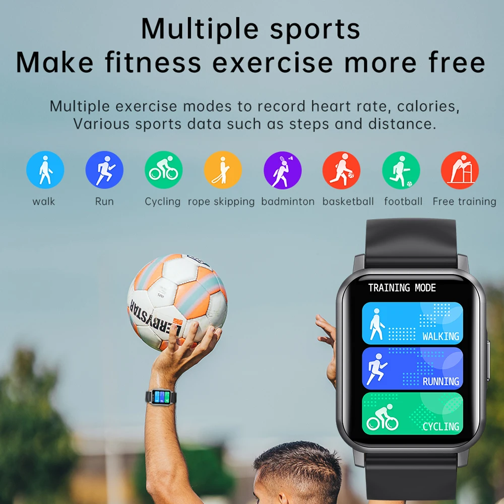 

2021 New NK15 Smart Watch For Men Women Outdoor Sports Waterproof Smartwatch Fitness Tracker For IOS Android Phone