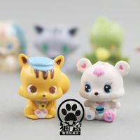 genuine japanese single bulk small animal puppy kitten toy diy q version cartoon animation peripheral decoration model