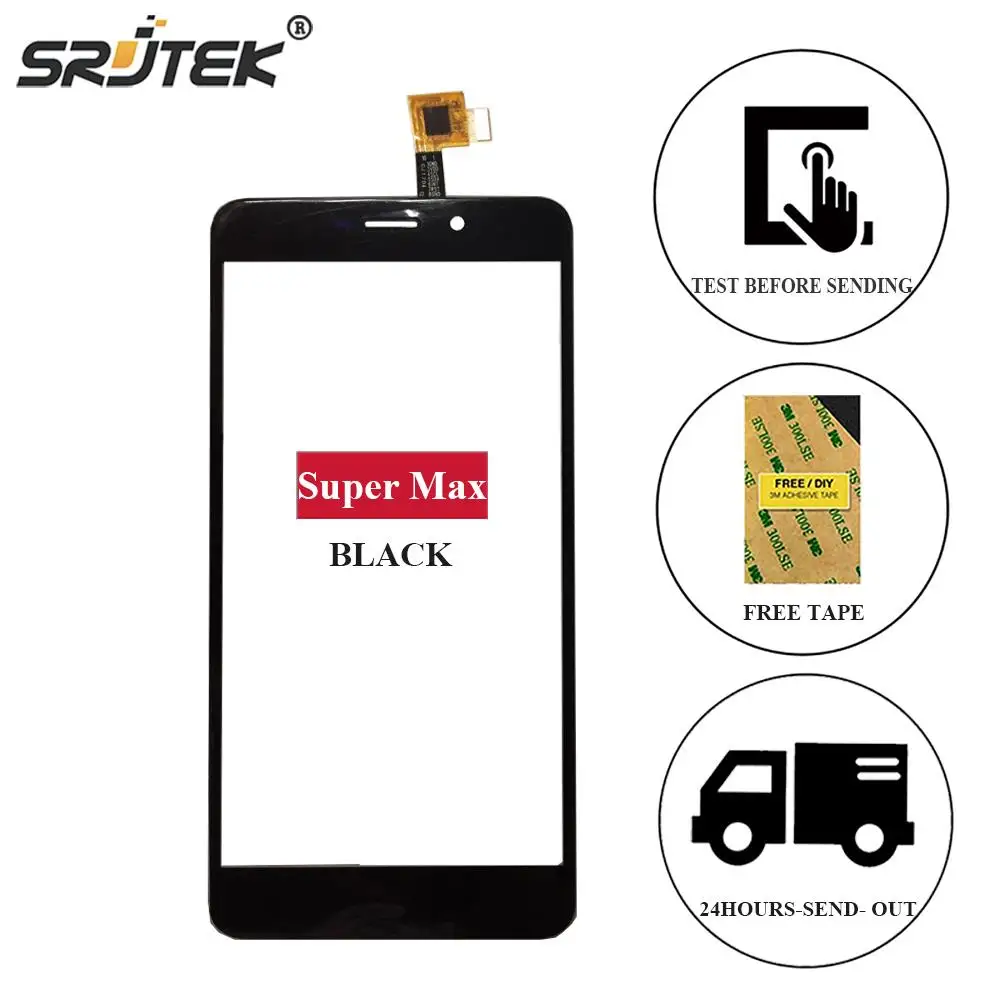 Srjtek 5.5'' For UMI Super Max Touch Screen Digitizer Sensor Front Glass Panel Super/Max Plus Black/White | Компьютеры и офис