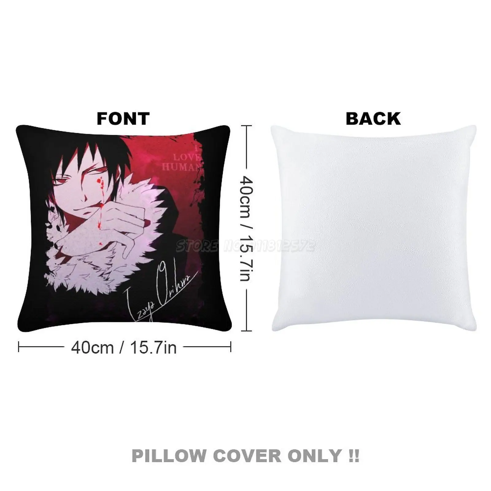 Izaya Orihara Sequin Pillowcase Throw Pillow Case 40cmX40cm Drrr Durarara Anime Boy |