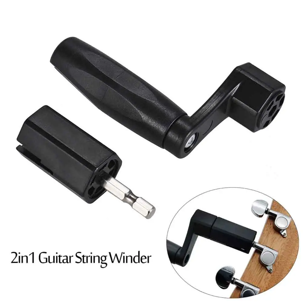

2 In 1 Guitar String Winder Bridge Pin Peg Puller Electric Screwdriver Drill Bit for Guitar Ukulele