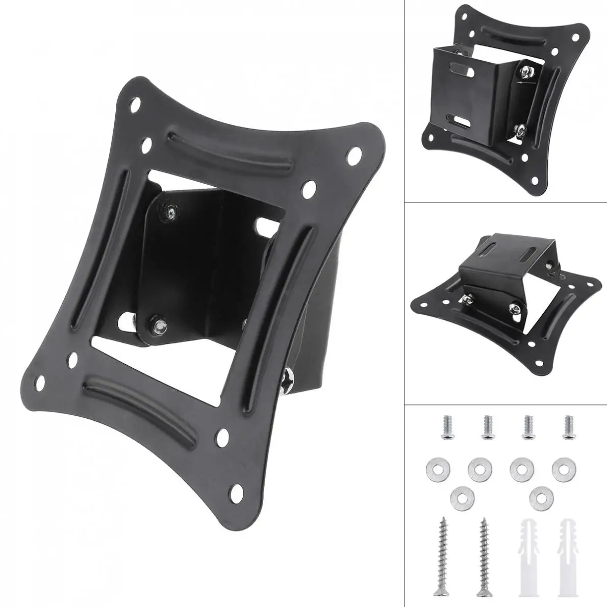 

Universal 14-26 Inch LCD LED Monitor Flat Panel TV Wall Mount Bracket Fixed Flat Panel TV Frame Support 10 Degrees Tilt Angle