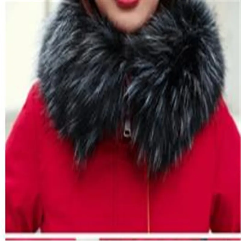 

Fashion Winter Women Jacket Plus Size 3xl2019Big Fur Collar Down Parkas Medium-Long Cotton-Padded Coat Lady Casual Overcoat H201