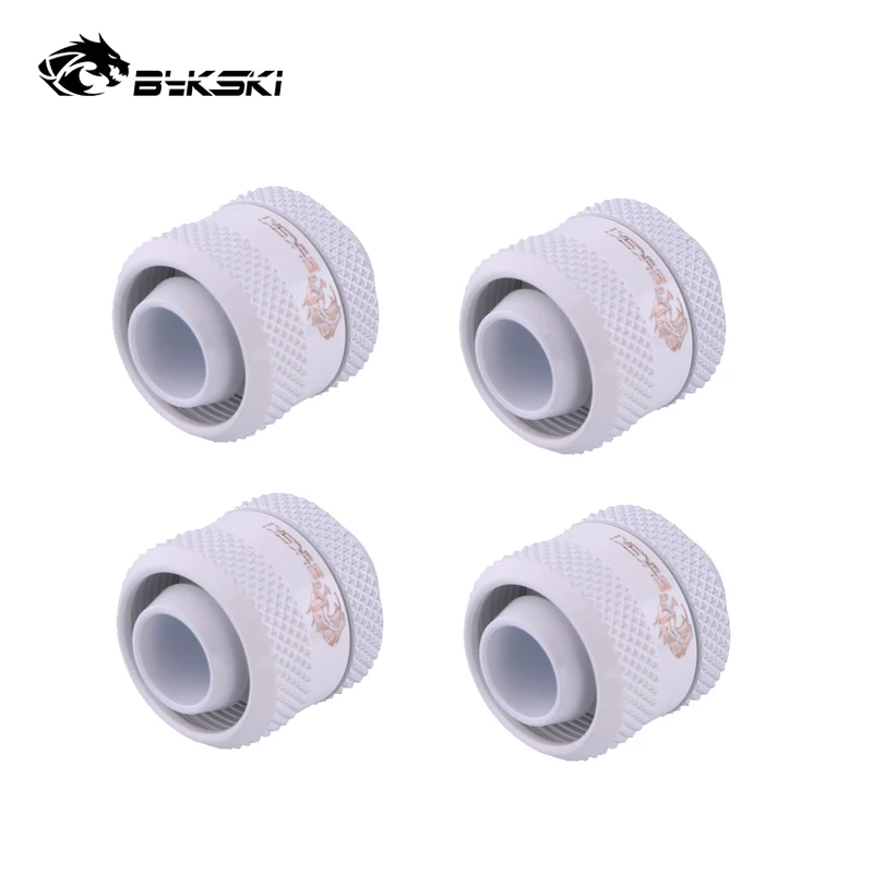

4pcs,Bykski Water Cooling Hose Tube 10x16mm Hand Compression Fittings,Soft Tube Fitting Black,Red,White,Gold,Silver, B-FT3-TK-V2