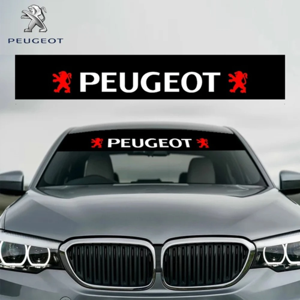 

Vehicle Decorative Sticker Car Front and Rear Windshield Stickers For Peugeot 206 207 307 3008 2008 308 408 508 301 208