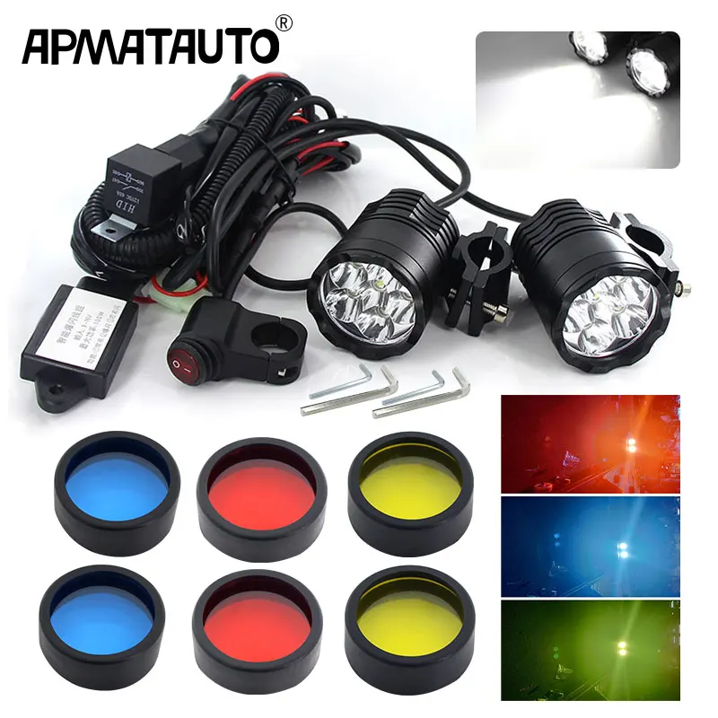 1 комплект мотоцикл туман светильник s Для BMW R1200GS ADV F800GS F700GS F650GS K1600 светодиодный