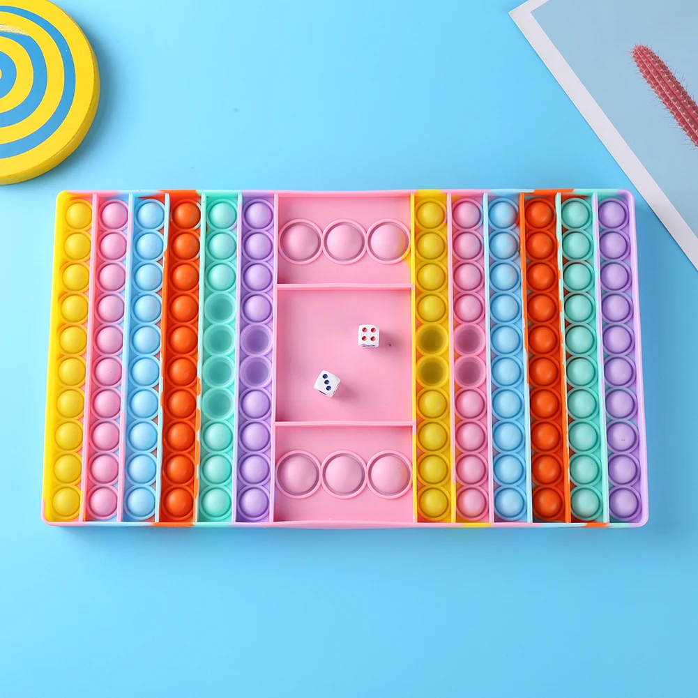 

Big Size Checkerboard Push Bubble Sensory Squeezing Toy Anti-stress Fidget Toys Stress Relieve Autism Needs Family Party Games