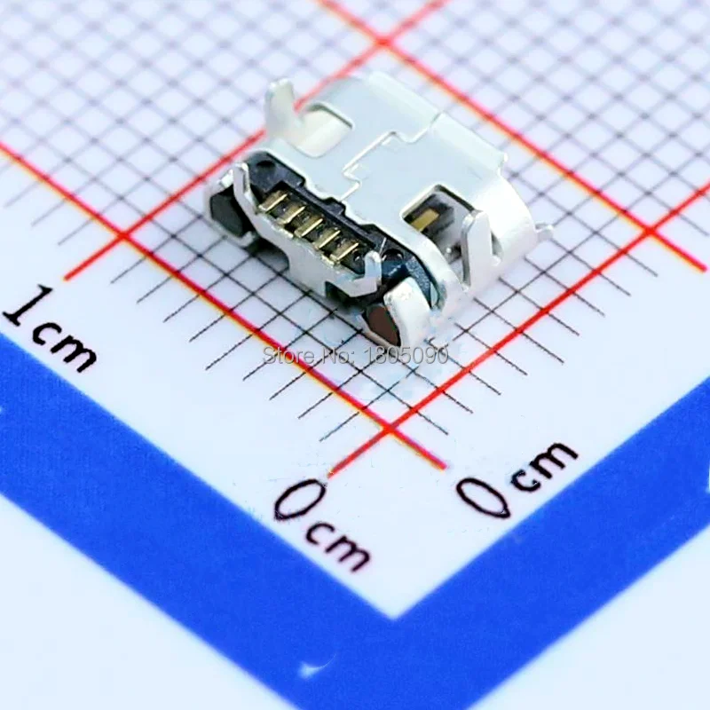 50 шт. micro USB 5-контактный разъем Ox horn 7 2 мм * 4 85 пластина с четырьмя ножками Женский