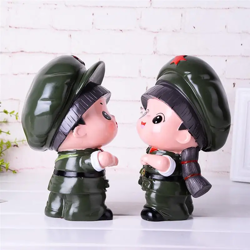 Милая кукольная Копилка из смолы для мальчиков банка денег креативный контейнер