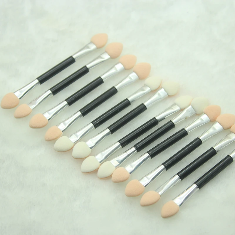 12 шт. двухконцевая губка для теней век аппликатор подводка глаз Кисть макияжа