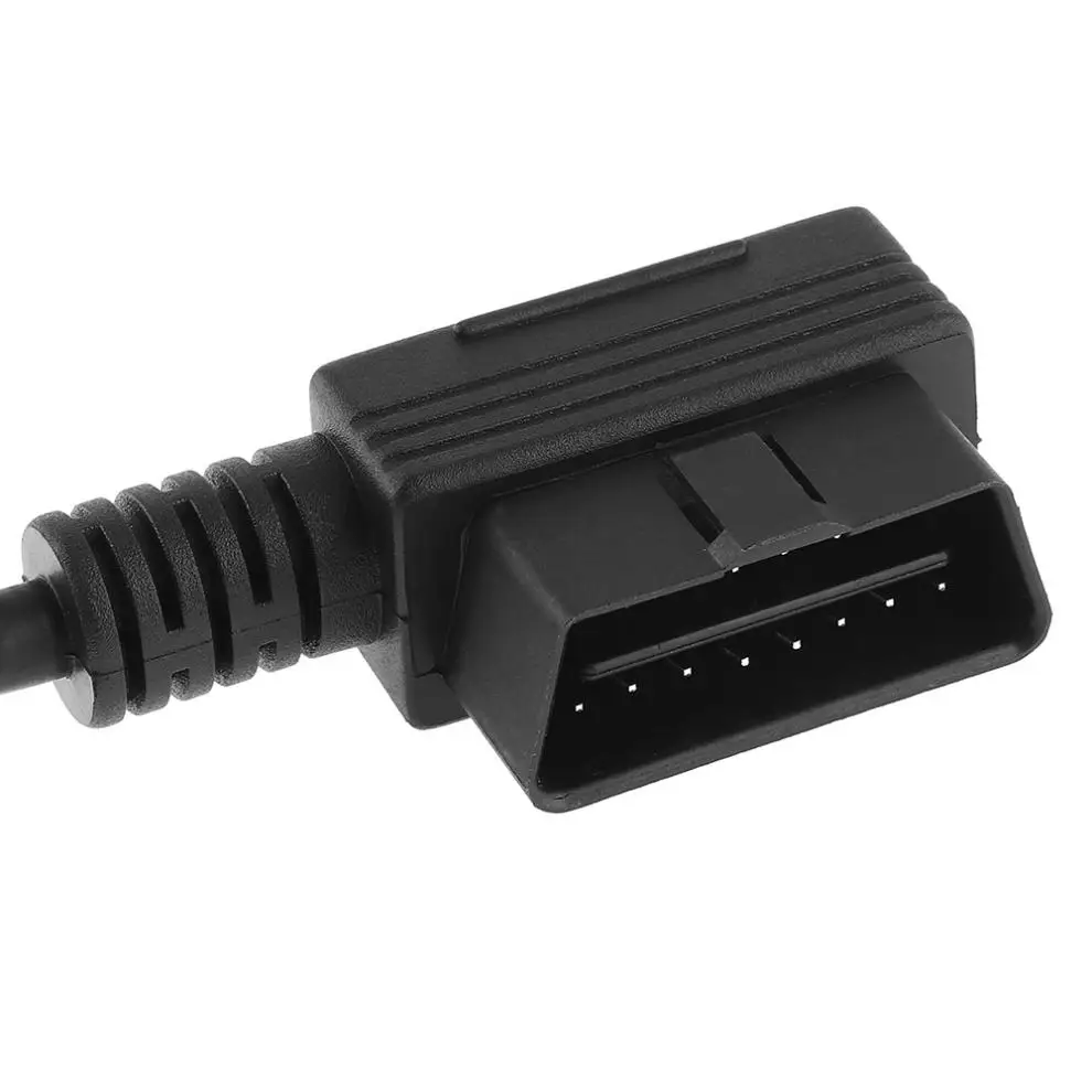 OBD II OBD2 90 градусов 16 штырьковый штырь 2 Расширенный Соединительный кабель адаптер
