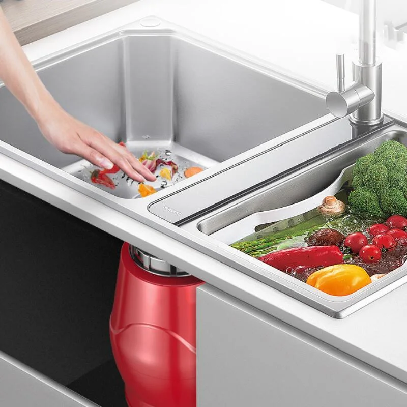 

180mm Adapter Garbage Disposal Machine 560W Crusher Food Waste Disposers Stainless Dteel Shredder Grinder Kitchen Appliances