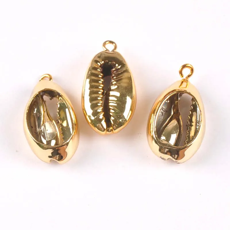 16-20mm charms Shell Golden/silver Plated for DIY handmade pendant bracelet SeaShells Home decoration 5pcs TRS0347 | Дом и сад