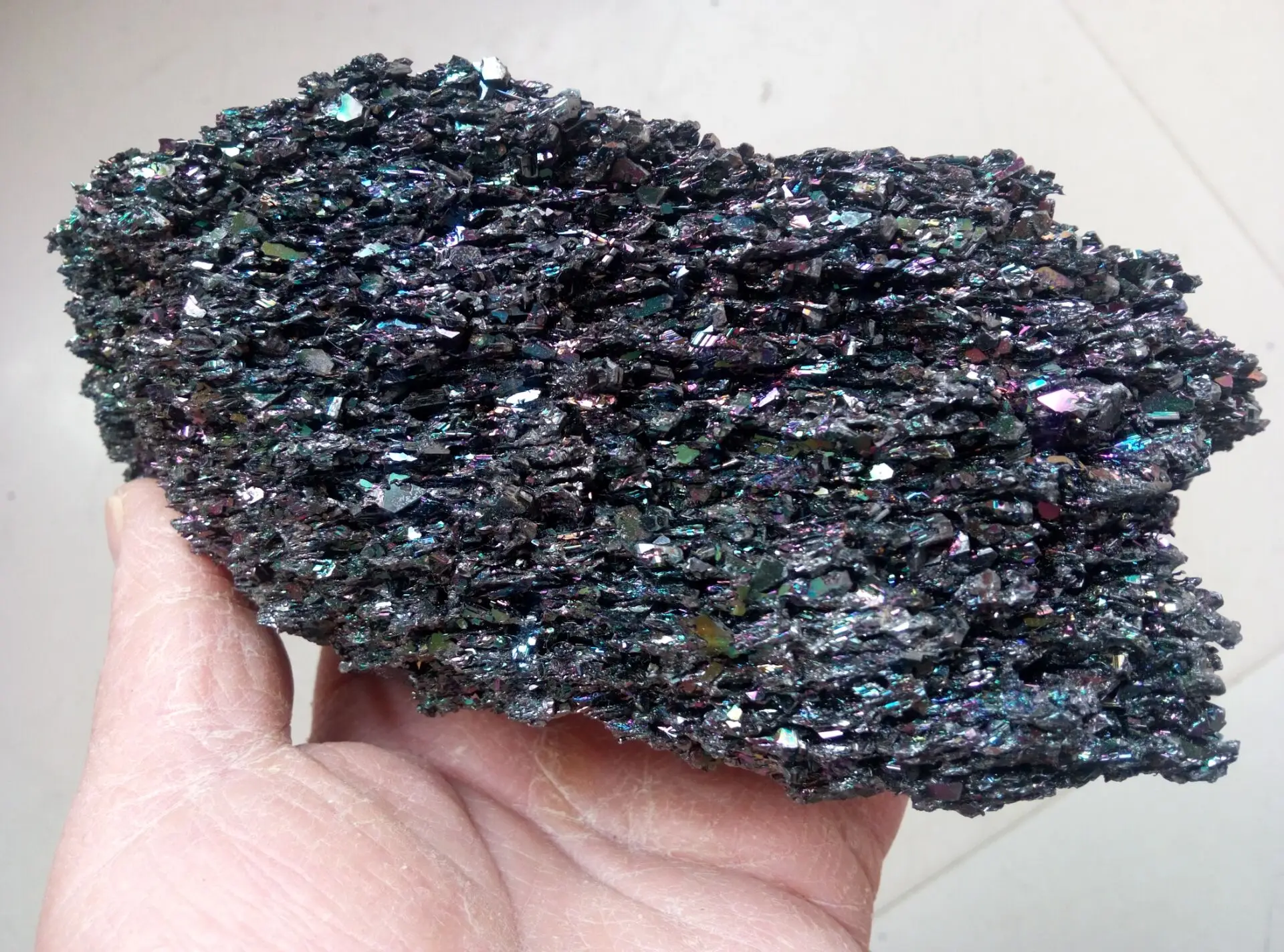 6 1 &quotКарбид Кремния карборунд Блестящий Радужный большой кристалл 380 г|crystal