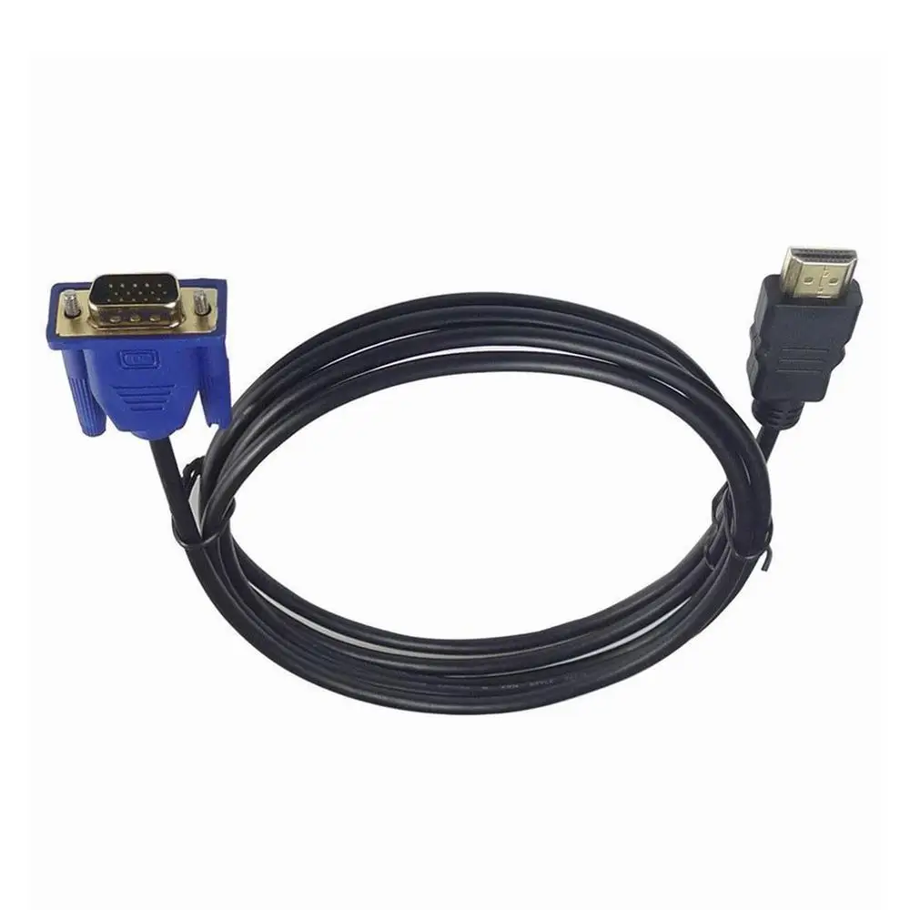 1 м HDMI кабель HDMI к VGA 1080P HD с аудио адаптером ударопрочный Кабель HDMI к VGA Кабель Прямая поставка
