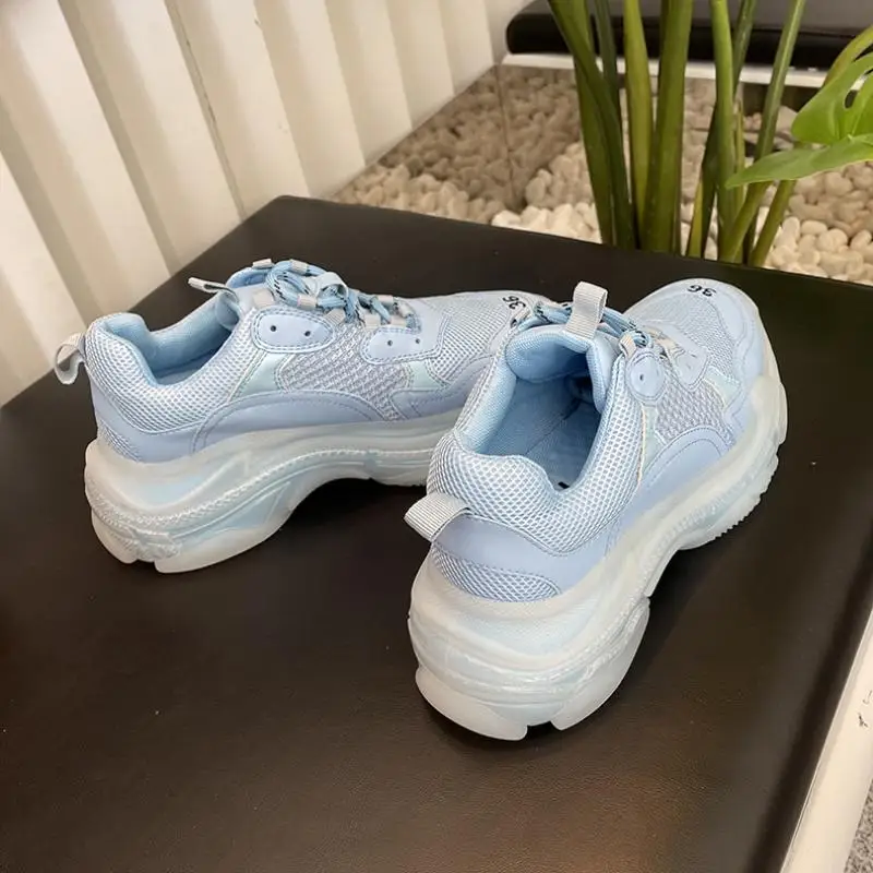 

Chunky Sneakers Women's Shoes Spring 2021 Fashion Women Thick Bottom Sneakers Woman Fashion Platform Shoes Woman Tennis Baskets