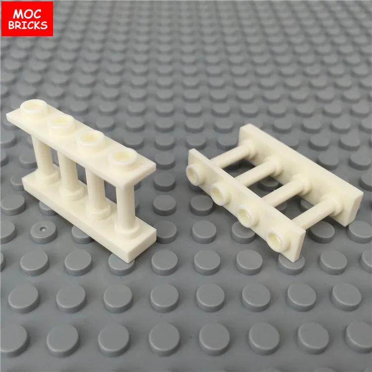 10 шт./лот MOC кирпичи 4x4x2 четверти круглый шпиндель с 2 шпильками 30056 30055 Street View City