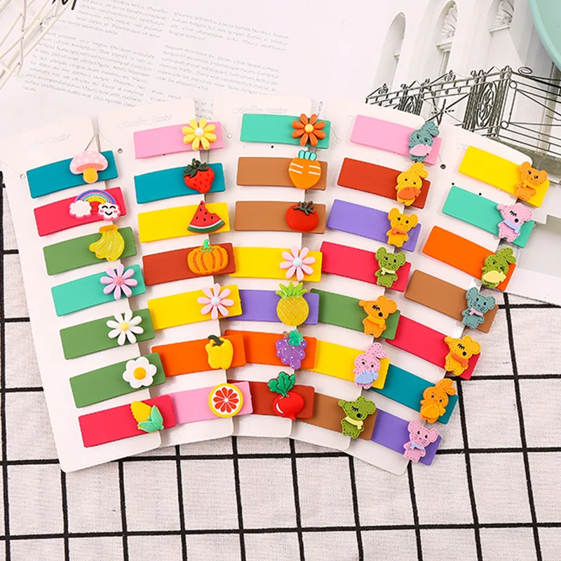 Детские заколки для волос 7 шт./компл. разноцветные волос|Аксессуары девочек| |